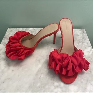 Something Navy “Ruffle Slide Sandal”